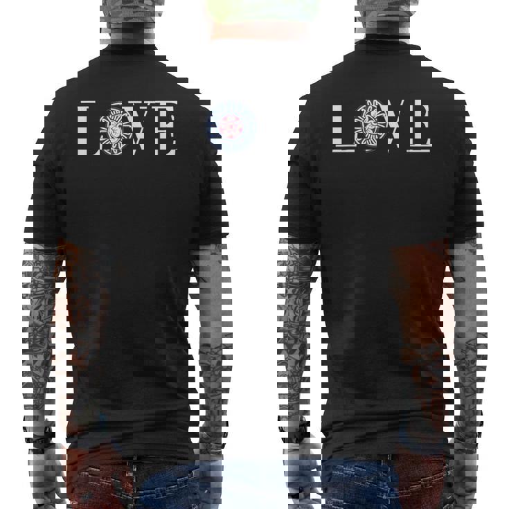 麻雀 牌 イーピン Love おもしろ グッズ 服 面白いtシャツ 文字入り 面白い 文字 ネタ メンズ メンズTシャツ バックプリント