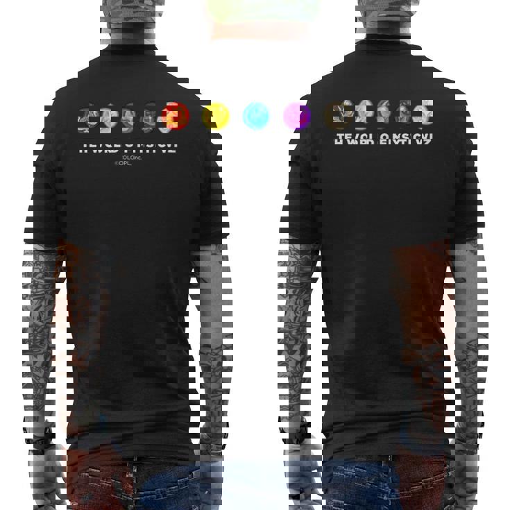 黒猫のウィズ 属性 メンズTシャツ バックプリント