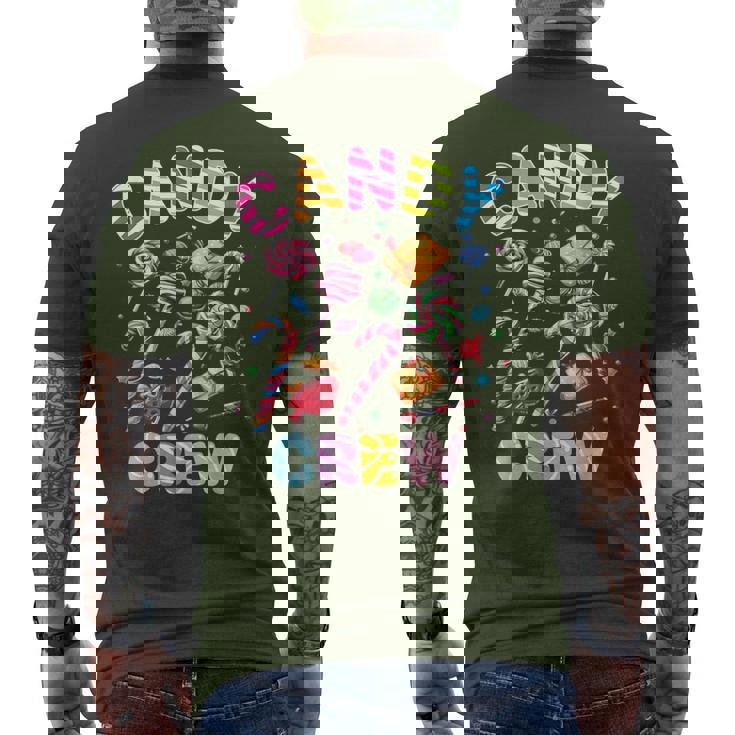 Candy Land Candy Crew Sweetie Candy Squad Cool Christmas Men's T-shirt Back Print