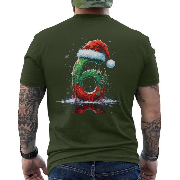 Fun Six Seven 6 7 Meme Couples Pajamas Christmas 2025 Candy Men's T-shirt Back Print