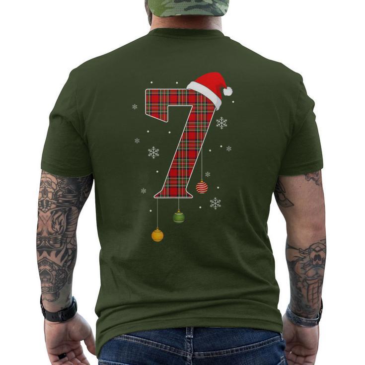 67 Six Seven Meme Couple Matching Christmas Pajamas Pj Men's T-shirt Back Print