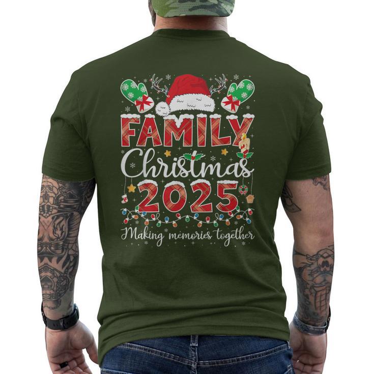 Matching Family Christmas 2025 Xmas Pajamas Pjs Outfit Santa Men's T-shirt Back Print