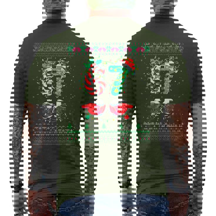 Santa Hands 67 Christmas Ugly Sweater Six Seven Meme 6 7 Men's T-shirt Back Print