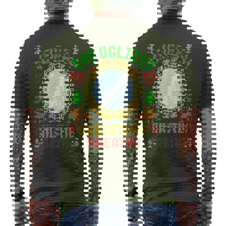 The Ugliest Ugly Christmas Sweater With Mirror Xmas Men's T-shirt Back Print