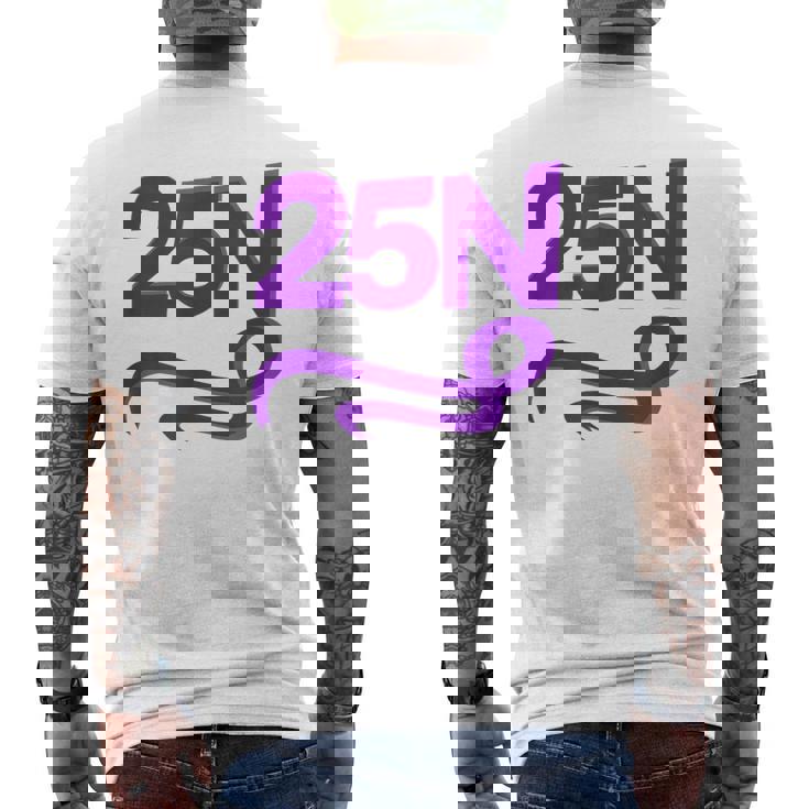 25N Diseño Feminista Camiseta Hombre Estampado Espalda