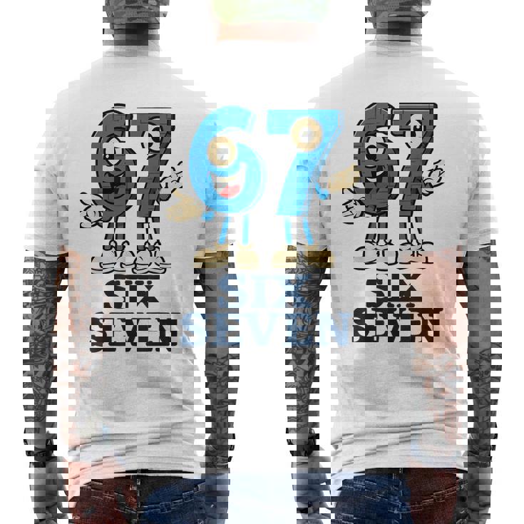 67 シックスセブン 6-7 Gen Alpha イタリアンブレインロットゲームミーム メンズTシャツ バックプリント