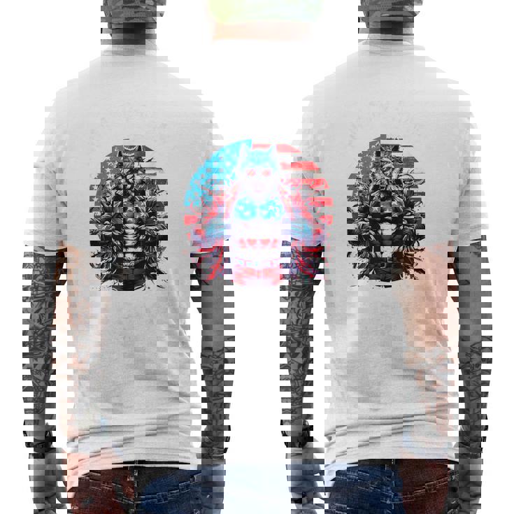 American Werewolfigma シャツ 面白い クリンジ 狼 ブレイン メンズTシャツ バックプリント