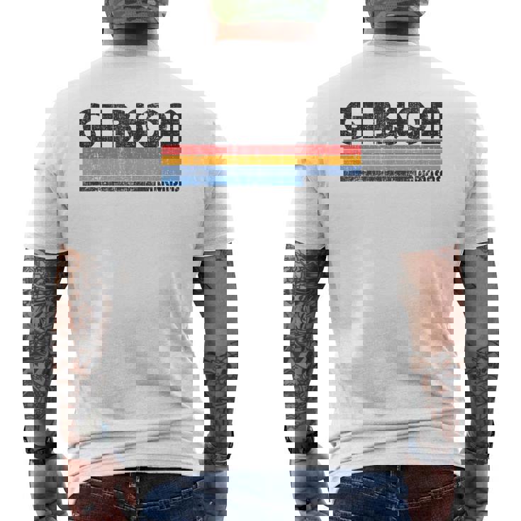 Arの故郷の誇りをこのレトロな70年代80年代でギブソンに見せましょう メンズTシャツ バックプリント