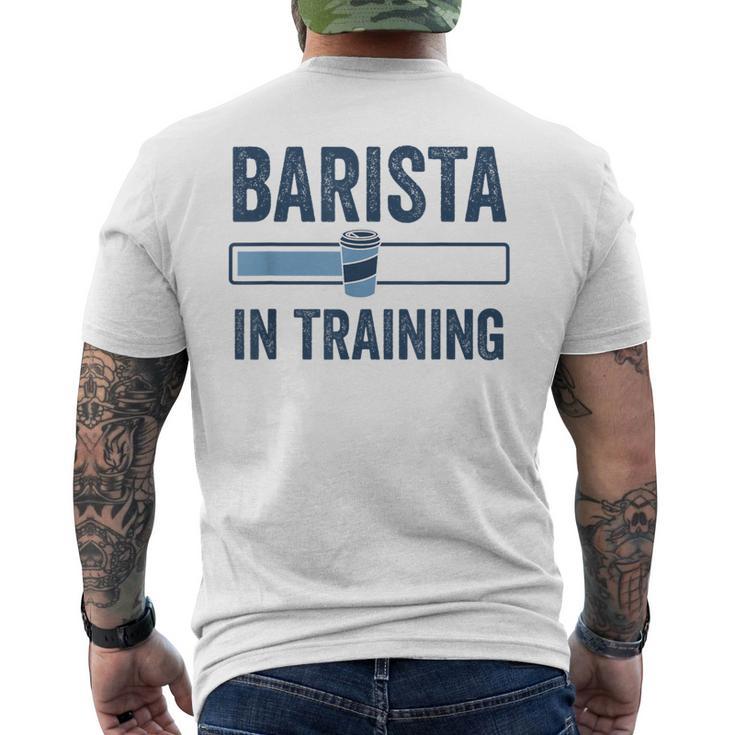 Barista In Training Baristas Cafetera Espresso Camiseta Hombre Estampado Espalda