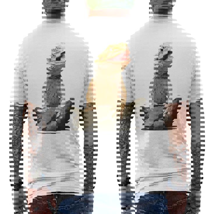 Bearded Dragon Youth Gecko Lizard Animal メンズTシャツ バックプリント