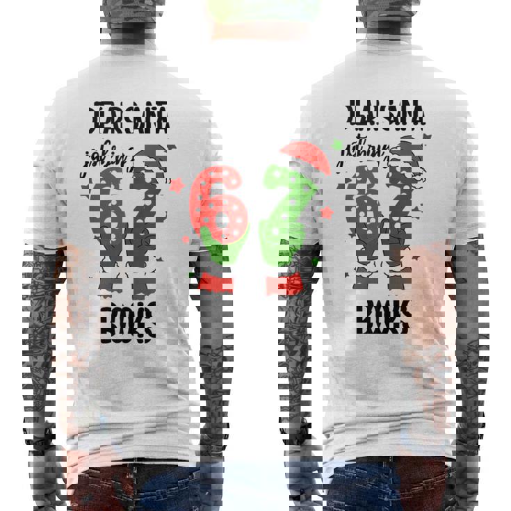 Christmas 6-7 Santa Says 67 Dear Santa Just Bring 6 7 Books Tank Top Men's Back Print T-Shirt