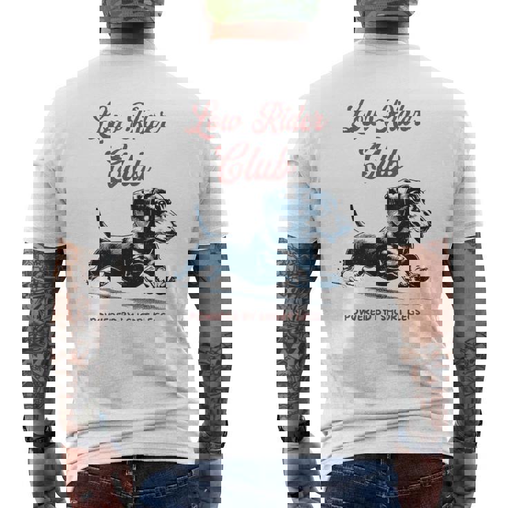 Club Low-Rider Weenie Teckel Dachshund Dachshund Camiseta Hombre Estampado Espalda