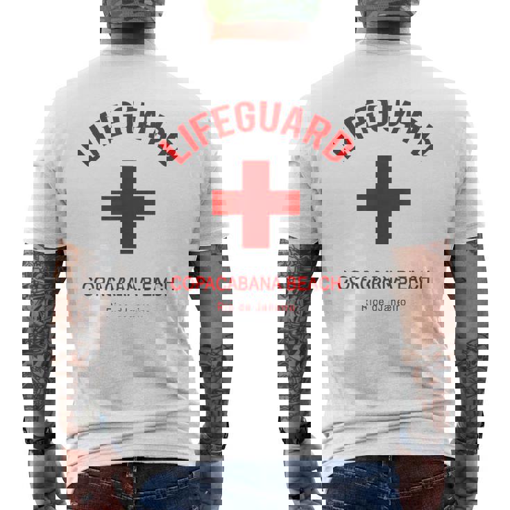 Copacabana ビーチライフガード メンズTシャツ バックプリント