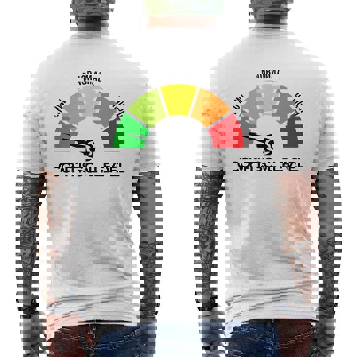 Cortisol Leveltresschool Andtudents メンズTシャツ バックプリント