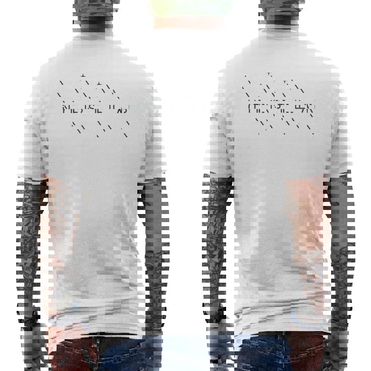 Cosmicpace Minimalist Interstellar メンズTシャツ バックプリント