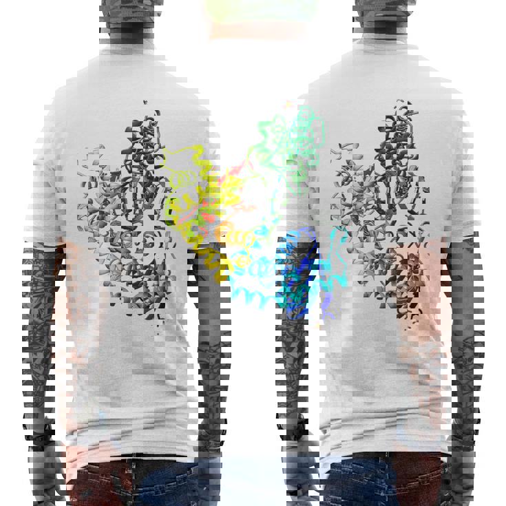 Dna ポリメラーゼ遺伝学 分子生物学 科学者 メンズTシャツ バックプリント