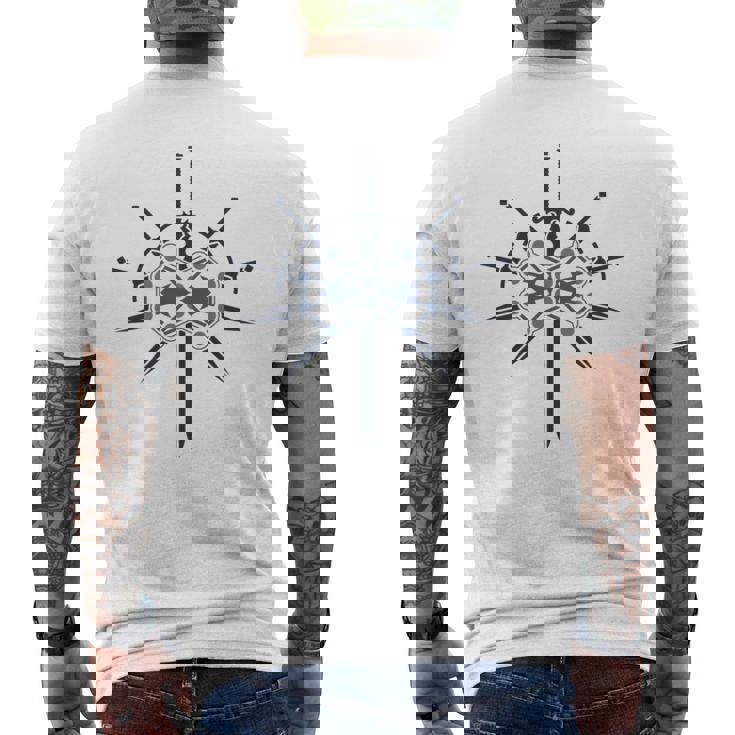 Elímbolo De Doble Ojo Y Espadas Archivotormlight Manga Larga Camiseta Hombre Estampado Espalda