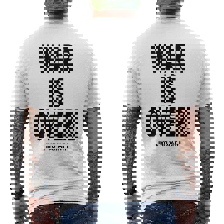 Exclusive War Is Over ご希望の場合限定ブラックプリント 長袖tシャツ メンズTシャツ バックプリント