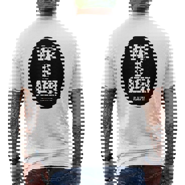 Exclusive War Is Over If You Want It 限定版 メンズTシャツ バックプリント