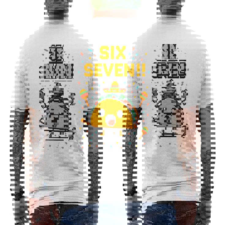 Gamer Taco Six Seven Cinco De Mayo 67 Mexican Fiesta Men's Back Print T-Shirt