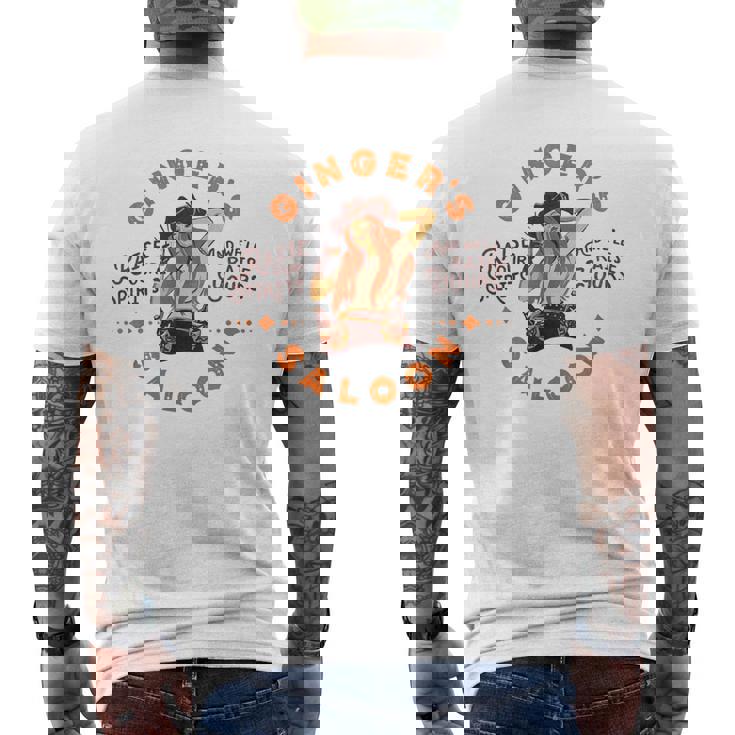 Gingersaloon ヴィンテージ ウイスキー レッドヘッド ダイブバー アーティストギフト メンズTシャツ バックプリント