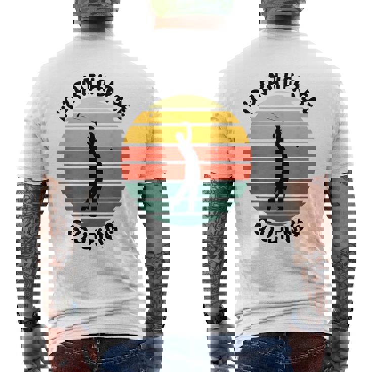 I'd Rather Be Golfing Golfer スポーツアパレル ゴルフ メンズ メンズTシャツ バックプリント