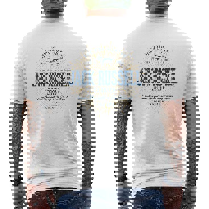 Jack Russell Terrier ヴィンテージジャック・ラッセル・テリア 長袖tシャツ メンズTシャツ バックプリント