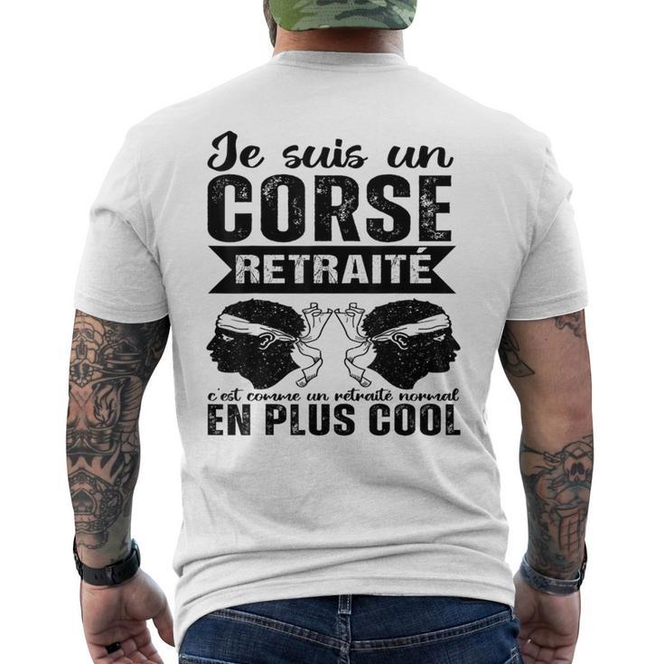 Jeuis Un Corse Retraité Humour Retraite Corse Cadeau T-shirt imprimé au dos