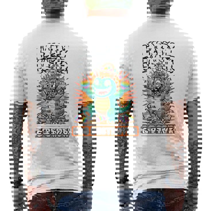 Kaiju イースターシャツ 男の子用 エッグデストロイヤー キッズtシャツ メンズTシャツ バックプリント