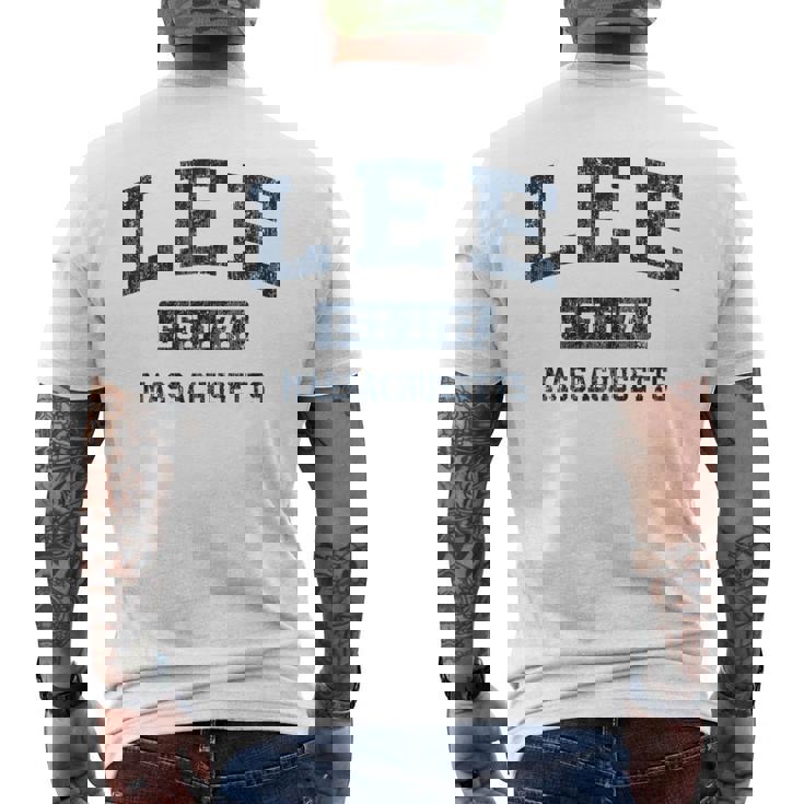 Lee Massachusetts Ma ビンテージスポーツデザイン ネイビー 長袖tシャツ メンズTシャツ バックプリント