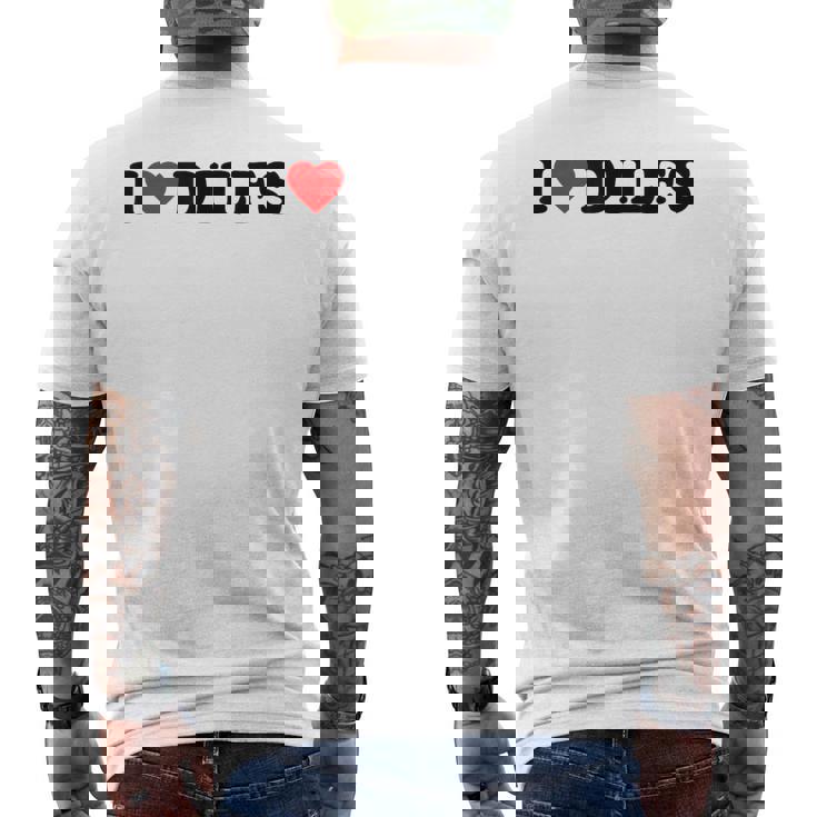 I Love Dilfs · I Love Hot Dads · Dilf Hunter Camiseta Hombre Estampado Espalda