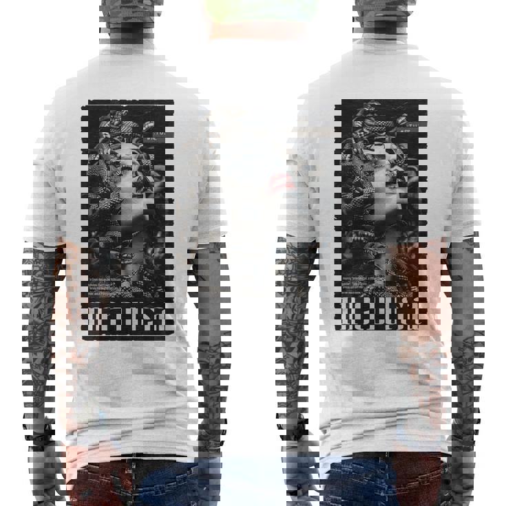 Medusa Backprint 女神の蛇 ギリシャ神話 バックプリント メデューサ 長袖tシャツ メンズTシャツ バックプリント