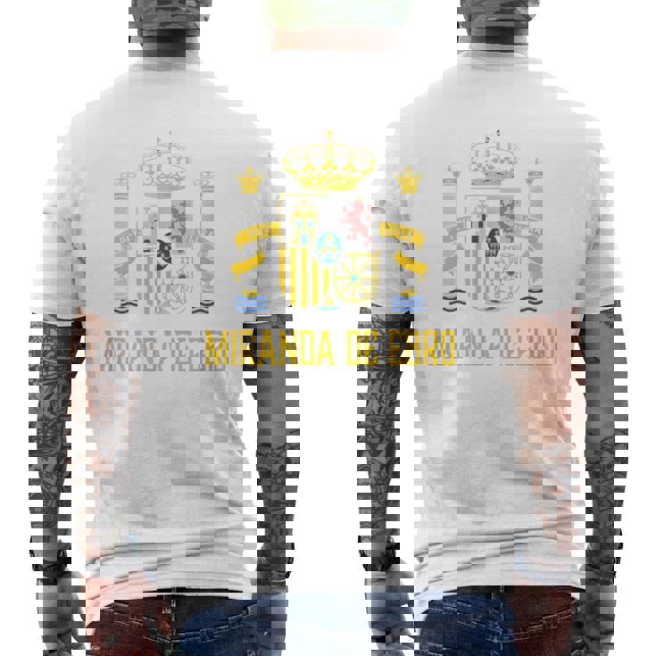 Miranda De Ebro España España Camiseta Hombre Estampado Espalda