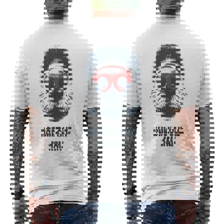 Nariz Para Perro Mamá Border Collie Camiseta Hombre Estampado Espalda