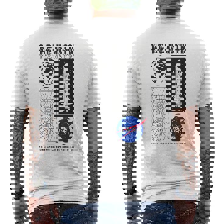 Nasa 宇宙ミッション・ディメンション メンズTシャツ バックプリント