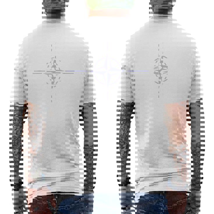 Nato旗トレンドデザイン メンズTシャツ バックプリント