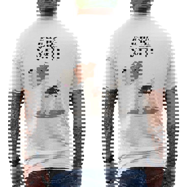 Omg Wft ワイヤーフォックステリアシャツ メンズTシャツ バックプリント