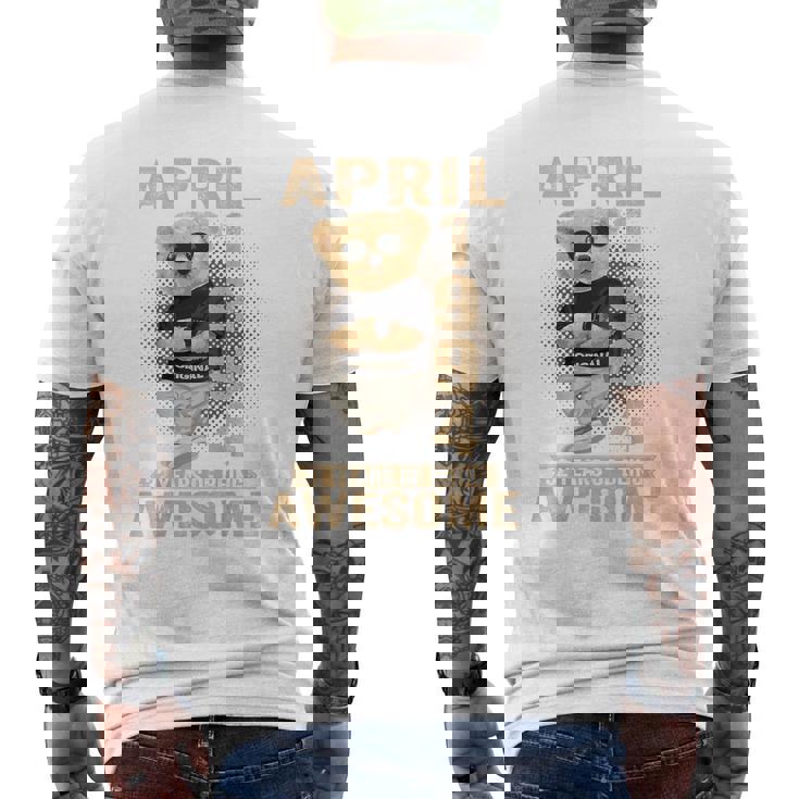 On Back 1994年4月 32歳の誕生日 32歳 テディベア メンズTシャツ バックプリント