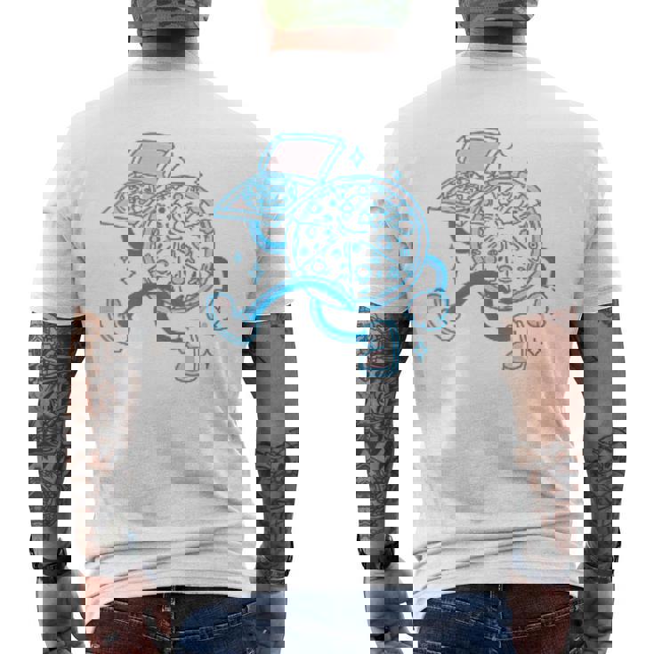 Pizza Perfect The Best Pizza On Earth バックプリント メンズTシャツ バックプリント