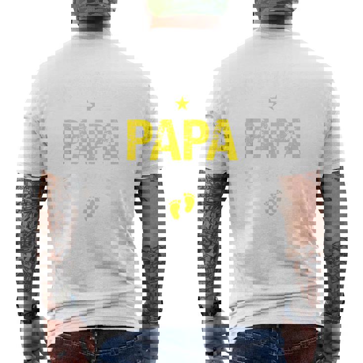 メンズ Promoted To Papa Est 2027Oon To Be Dad メンズTシャツ バックプリント