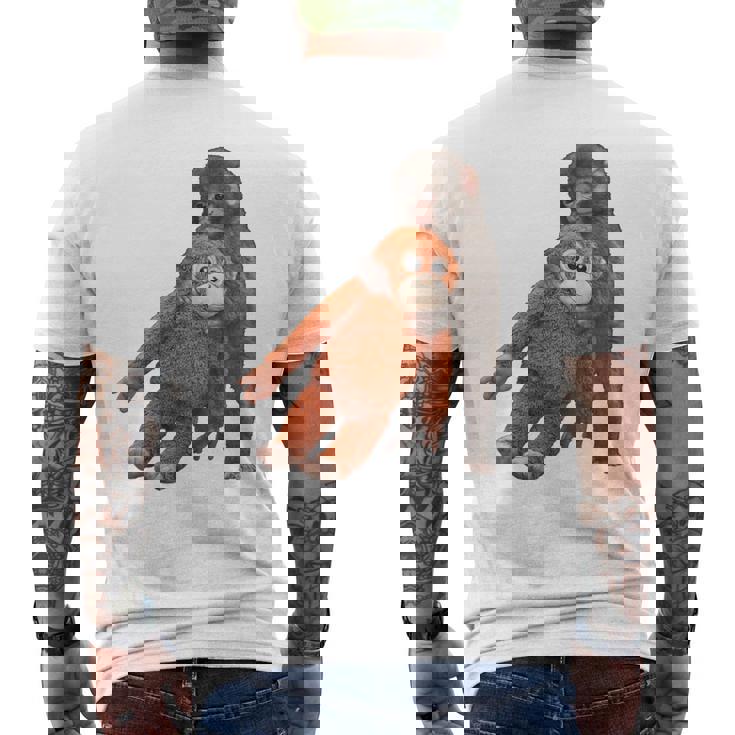 Punch The Monkey Meme X Ape Cute Punch Monkey Baby Meme メンズTシャツ バックプリント