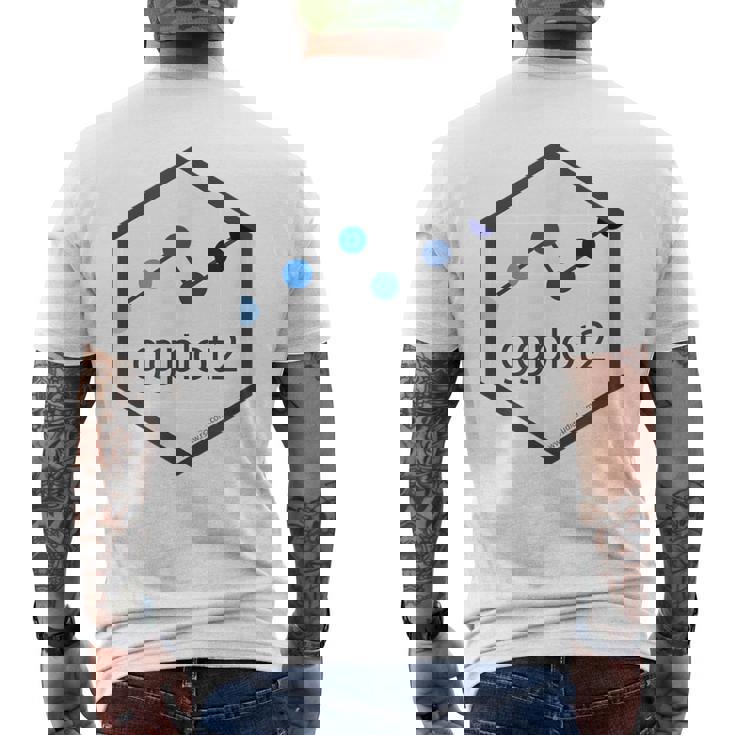 R Programming Ggplot2 六角tシャツ Rstudio Tidyverse Rstats メンズTシャツ バックプリント