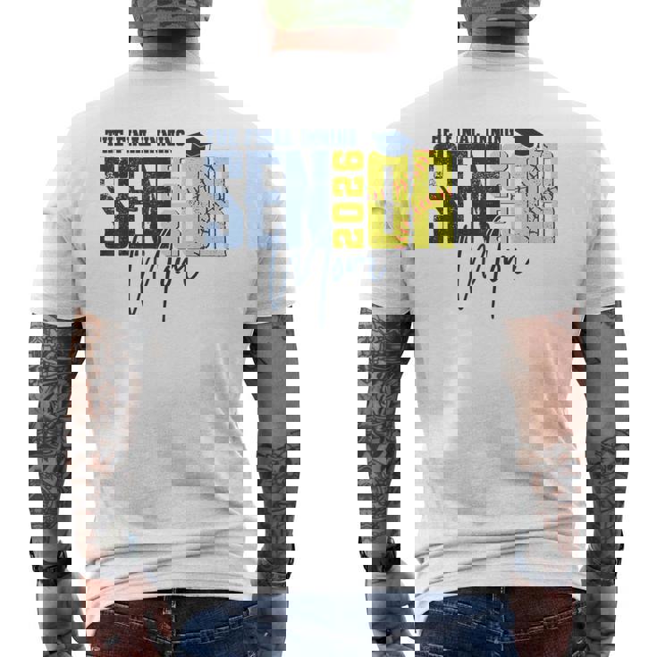 Retro The Final Inning Senior Softball Mom Class Of 2026 Men's T-shirt Back Print