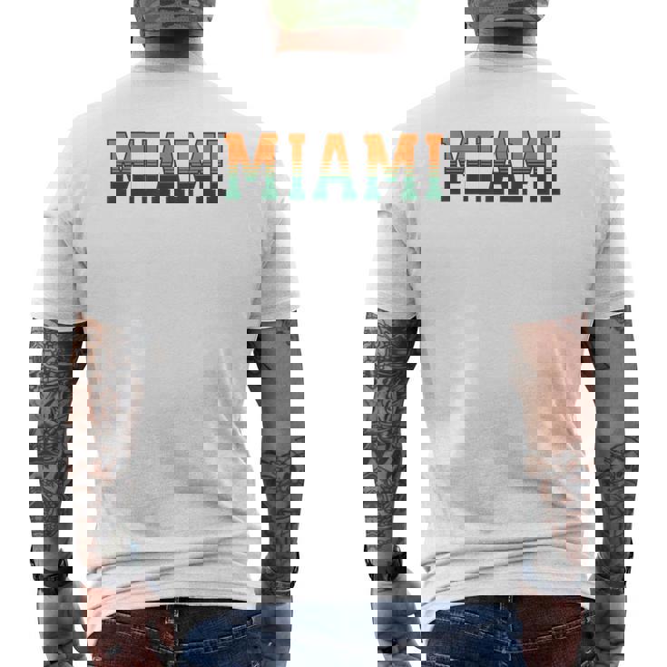 Retro Miamiintage Classic Miami メンズTシャツ バックプリント
