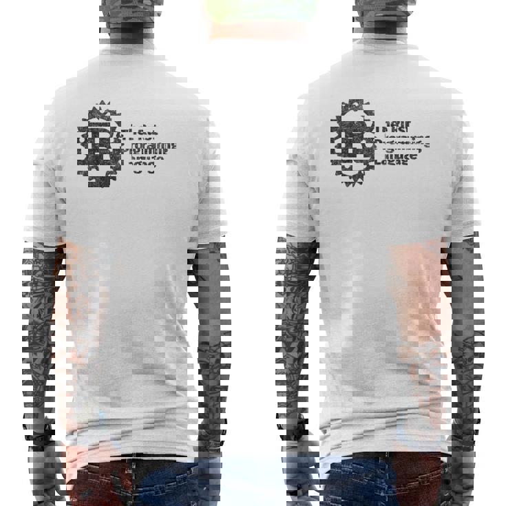 Rust 開発者のためのマルチパラダイムプログラミング言語 長袖tシャツ メンズTシャツ バックプリント