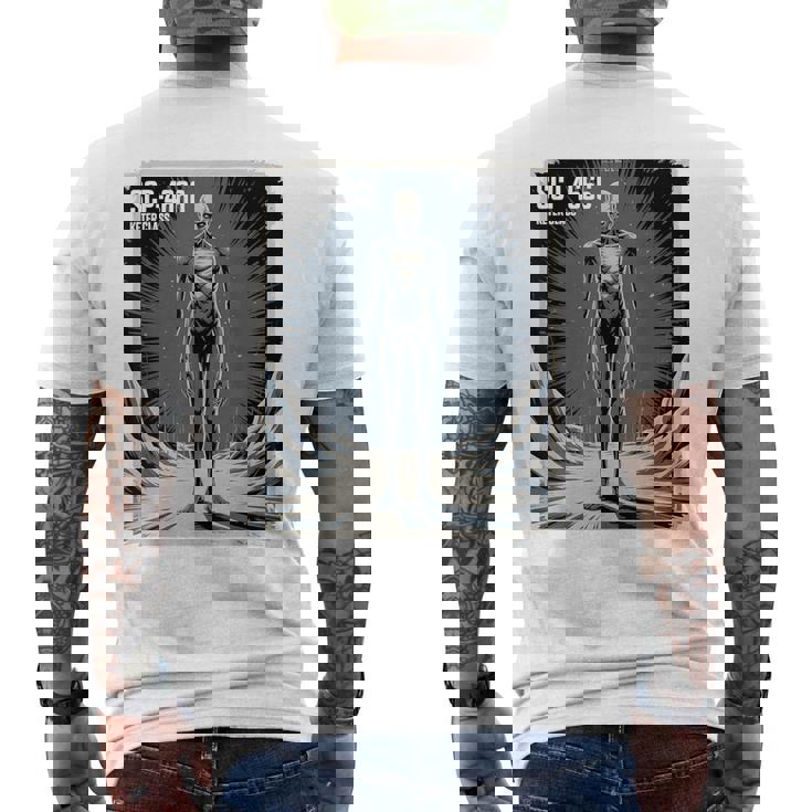 Scp-4666 ケター級ホラー伝承cp財団 メンズTシャツ バックプリント