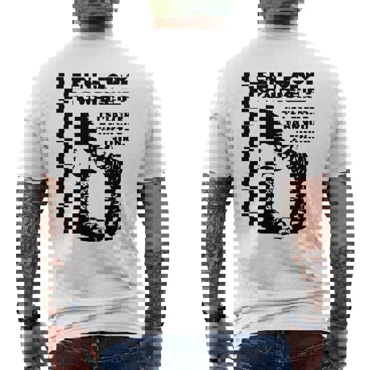 Skakaka Enjoy Yourself Its Later Than You Think 長袖tシャツ メンズTシャツ バックプリント