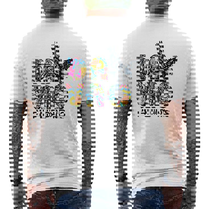 Travel Asia フィリピン ダバオ 家族 バケーション お土産 メンズTシャツ バックプリント