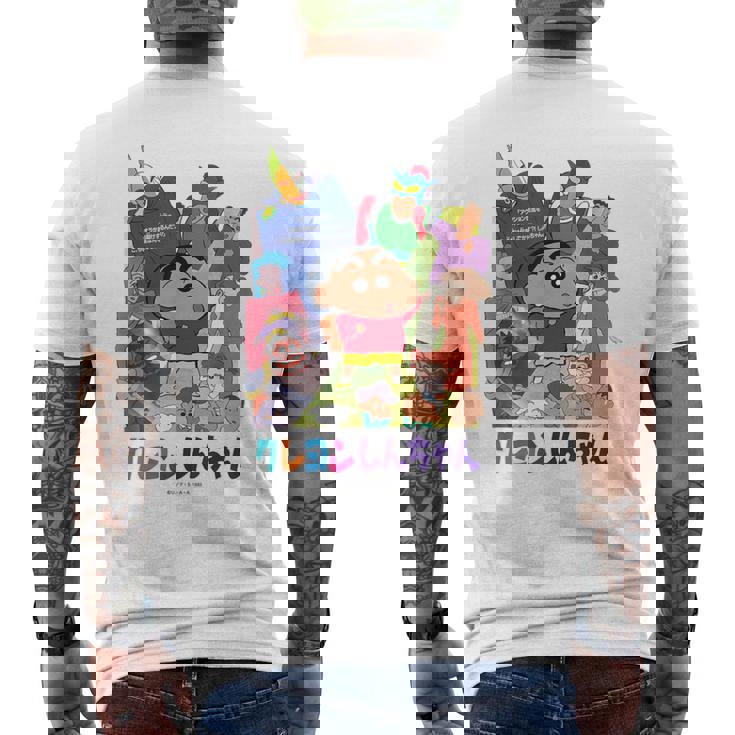 【映画】クレヨンしんちゃん アクション仮面vsハイグレ魔王 ポスター メンズTシャツ バックプリント