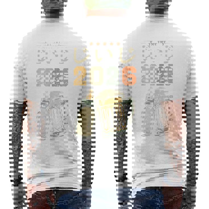 じいじ2026・今おじいちゃんです・おじいちゃんになりました・ベビーのお知らせ メンズTシャツ バックプリント